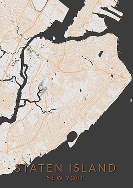 New York Staten Island Map