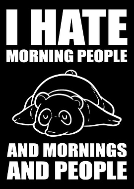 Mornings and people Night