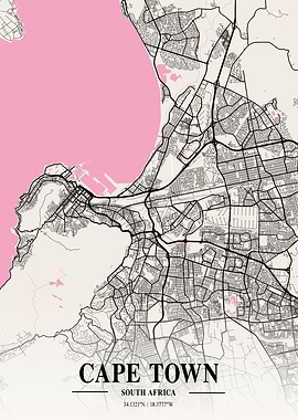 Cape Town Neapolitan Map
