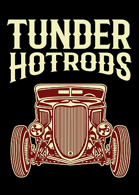 tunder hotrods poster