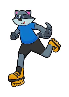Racoon Inline skater