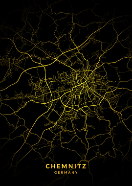 Chemnitz Germany City Map