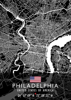 PHILADELPHIA MAP USA