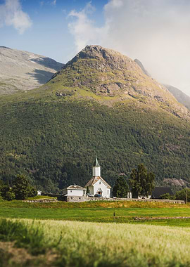 Old Church in Mountains