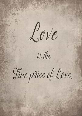 The true price of love