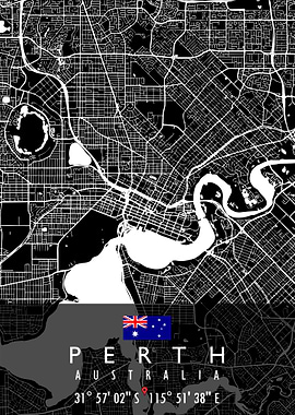 PERTH MAP AUSTRALIA