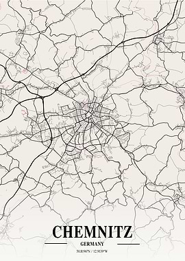 Chemnitz Neapolitan Map