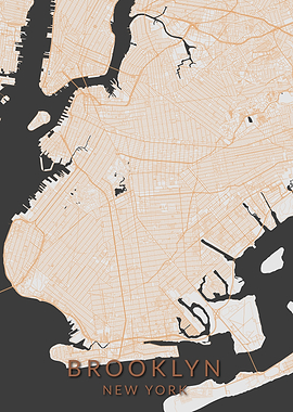 New York Brooklyn Map