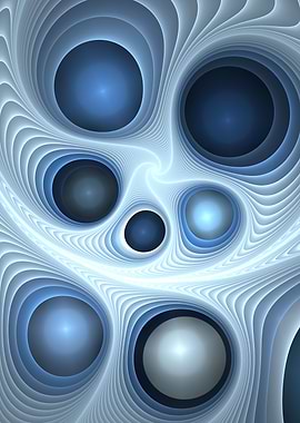 Plastic Fractal Blue 2