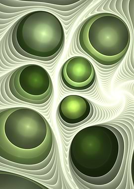 Plastic Fractal Green 2