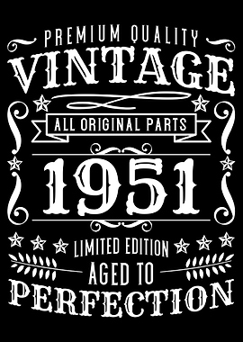 Birthday Vintage 1951