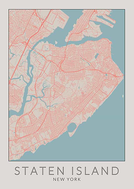 New York Staten Island Map