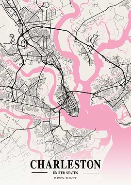 Charleston Neapolitan Map