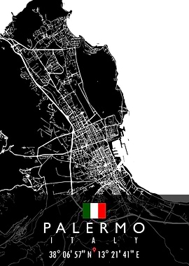 PALERMO MAP ITALY