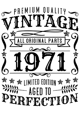 Vintage Birthday 1971