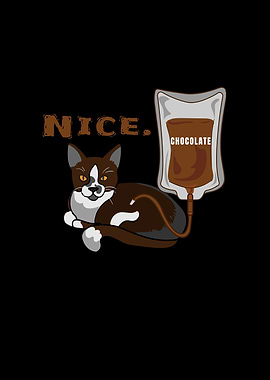 Cat Chocolate Blood Bag