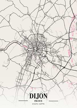 Dijon Neapolitan Map