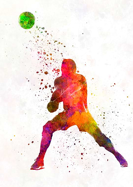 Volley ball player man