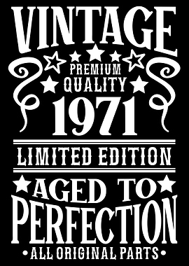 Vintage Birthday 1971