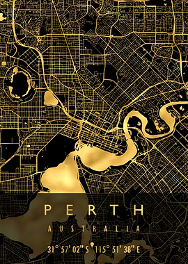 PERTH MAP AUSTRALIA
