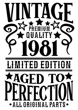 Vintage Birthday 1981