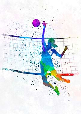 Woman volleyball player