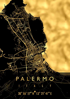 PALERMO MAP ITALY