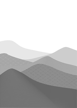 Japanese wave mountain art