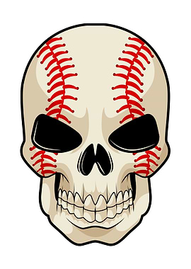 Skull Baseball Sports