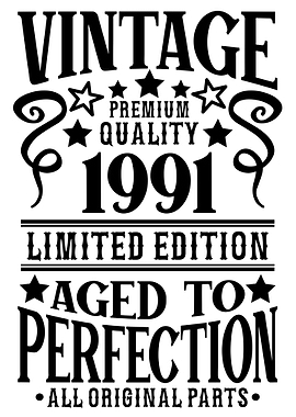 Vintage Birthday 1991