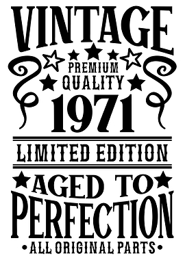Vintage Birthday 1971