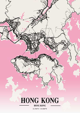Hong Kong Neapolitan Map
