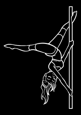 Girl Pole Dancing Performe
