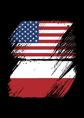 American Poland Flag