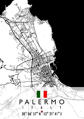 PALERMO MAP ITALY