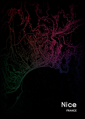 Nice City Map France