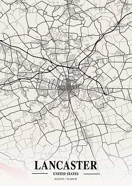 Lancaster Neapolitan Map