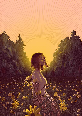 Magical Dawn in the Meadow