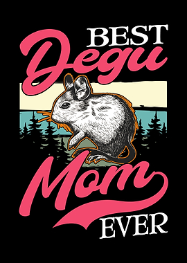 Degu Mom Mama Rodents