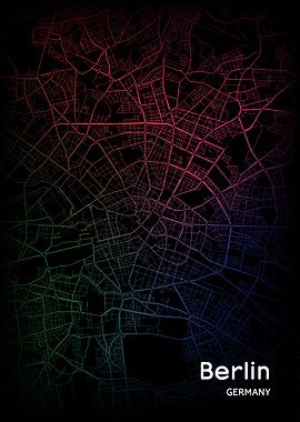 Berlin City Map Germany