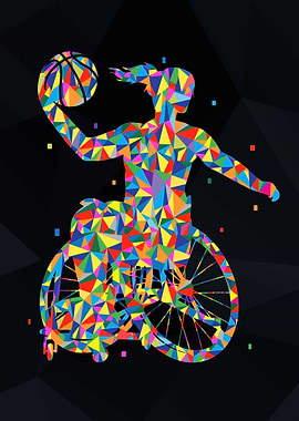 Wheelchair Basketball Girl