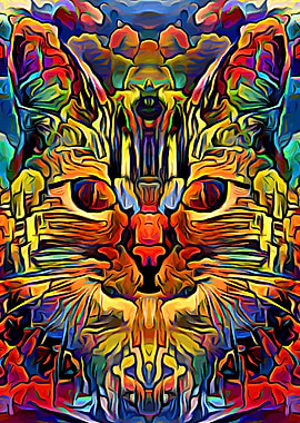 Cat Colorful
