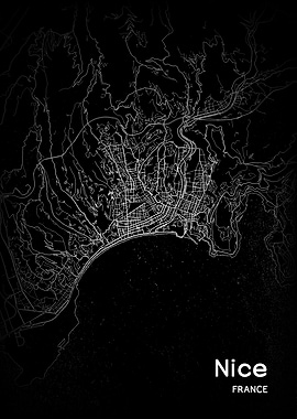 Nice City Map France