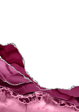 Burgundy Silver Agate 09