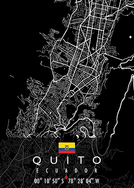 QUITO MAP ECUADOR