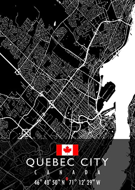 QUEBEC CITY MAP CANADA