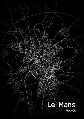 Le Mans City Map France