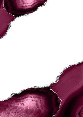 Burgundy Silver Agate 08