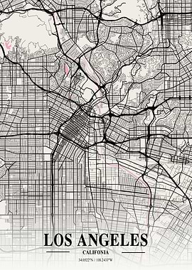Los Angeles Neapolitan Map