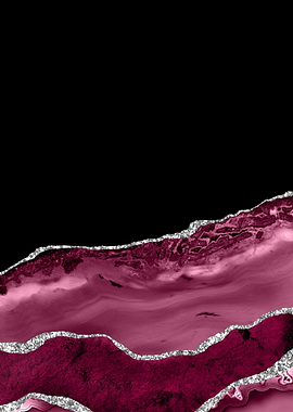 Burgundy Silver Agate 03